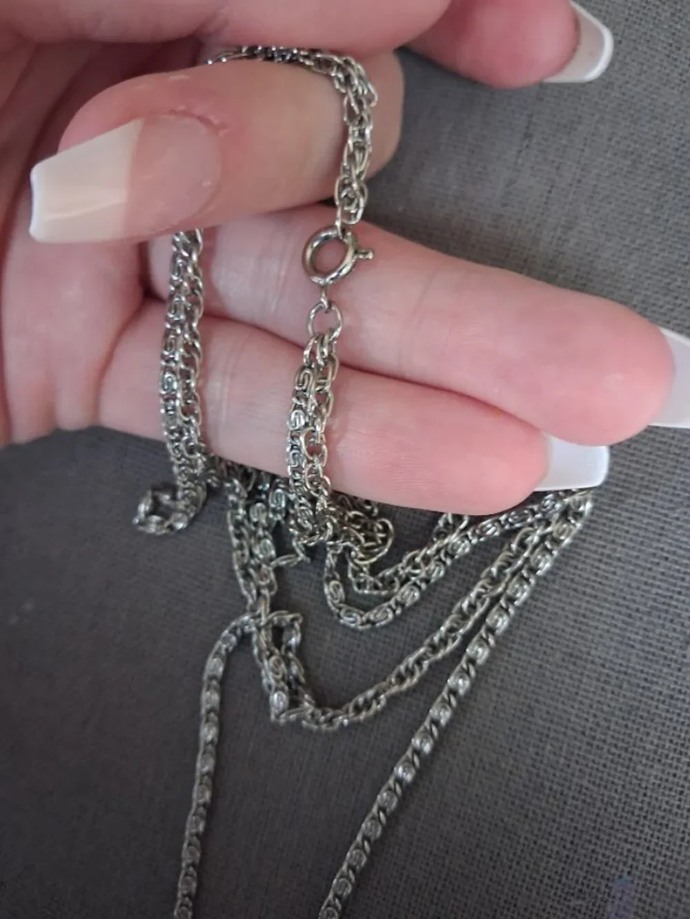 Double stranded Locket necklace